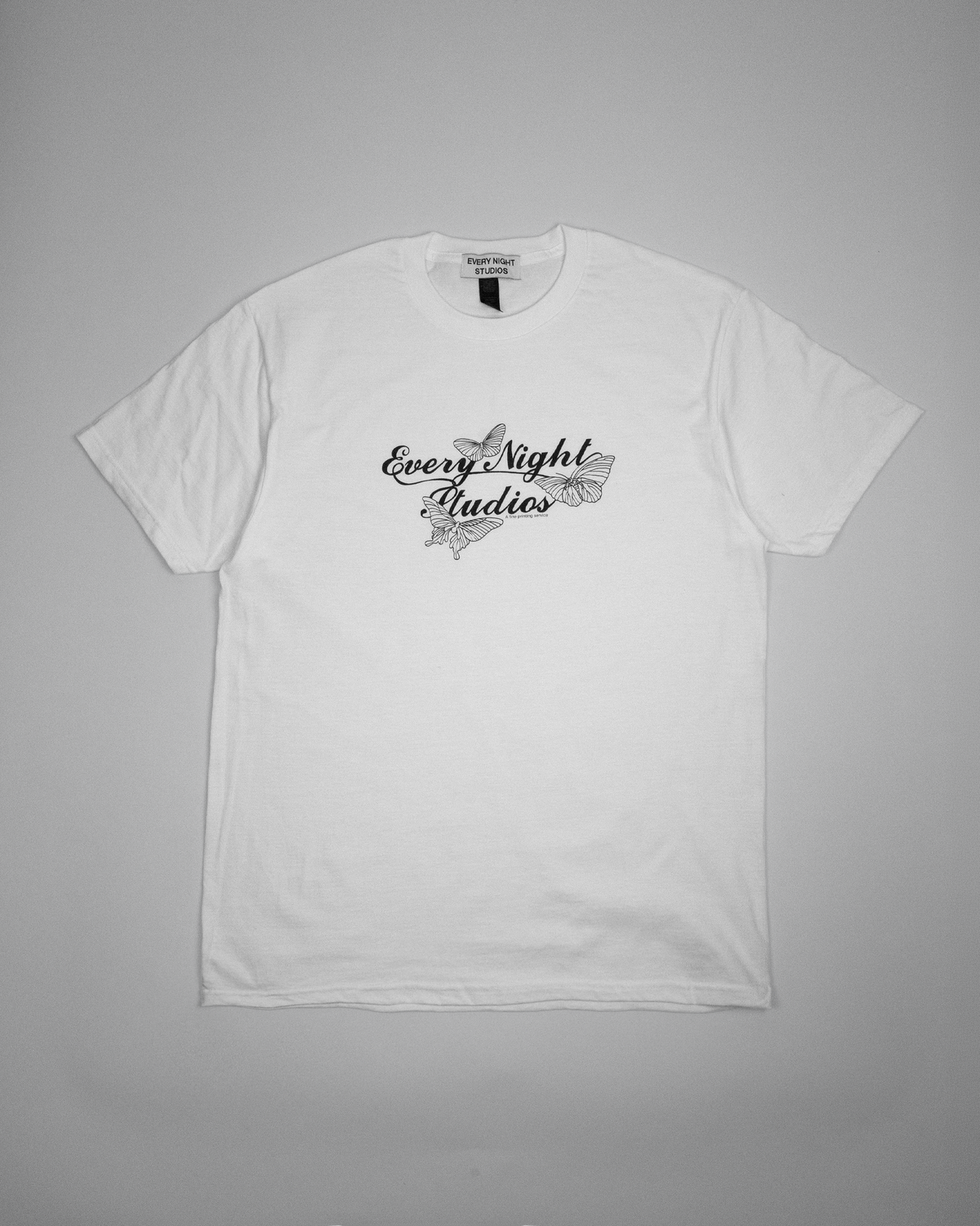 BUTTERFLY BW T-SHIRT WHITE