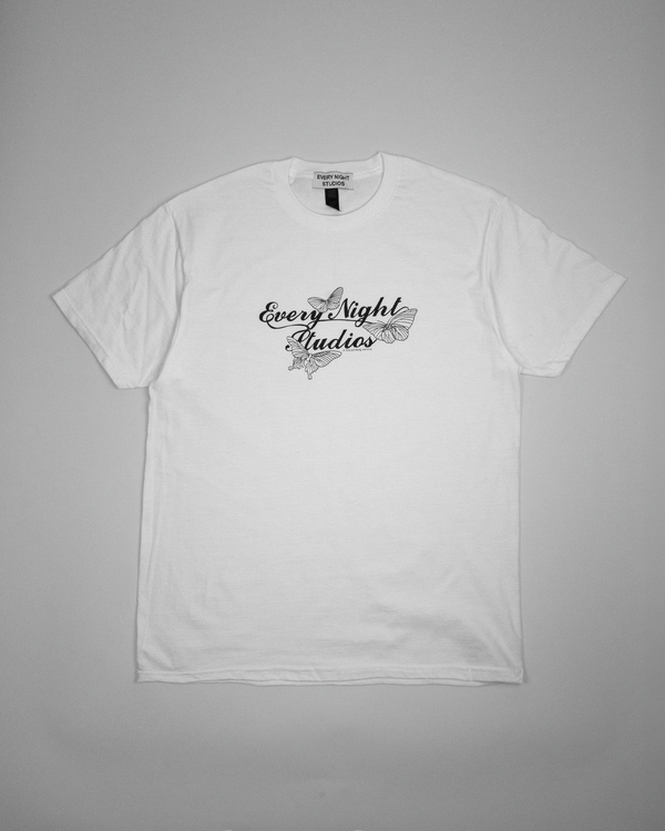 BUTTERFLY BW T-SHIRT WHITE