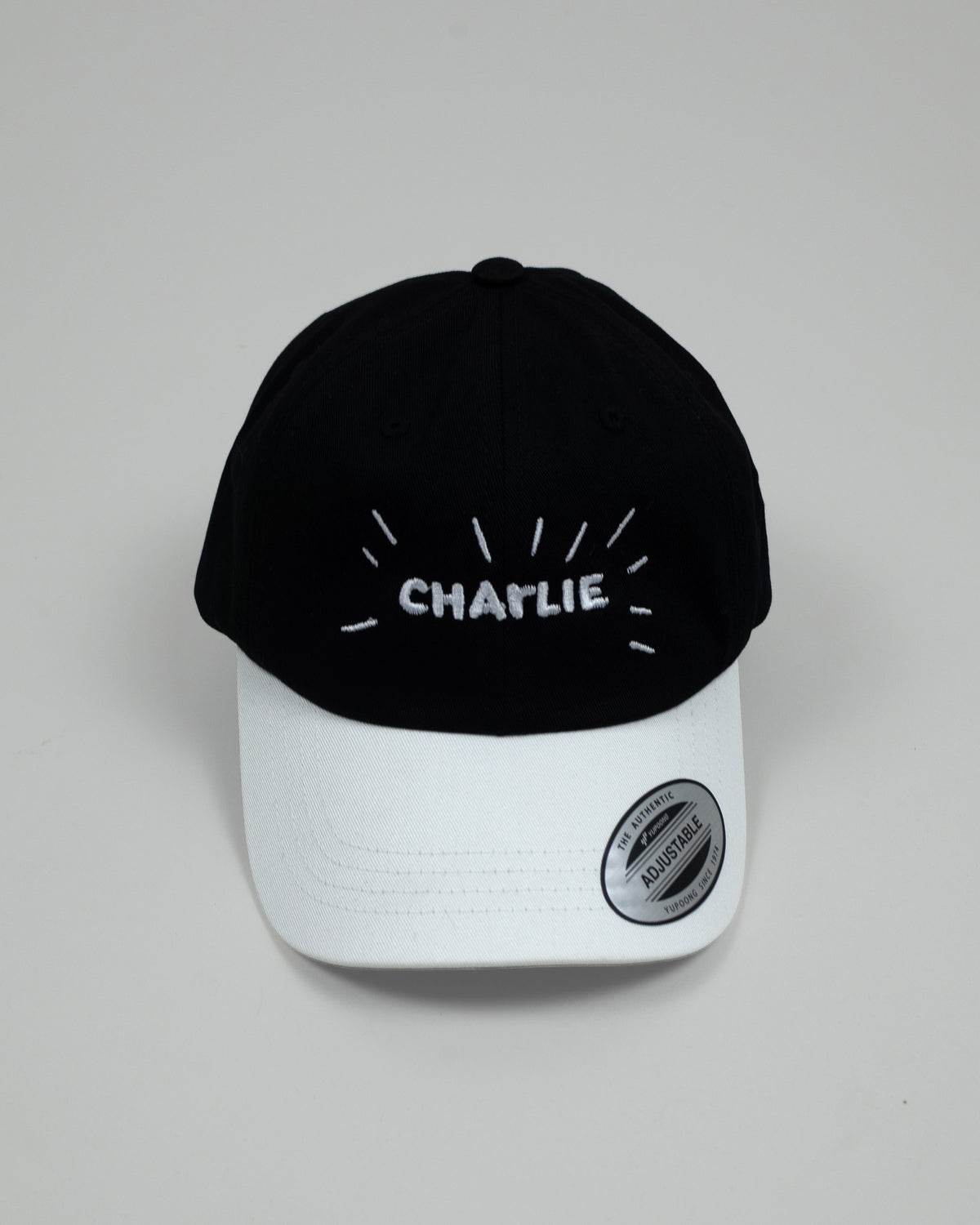 CHARLIE LOGO CAP BLACK/WHITE