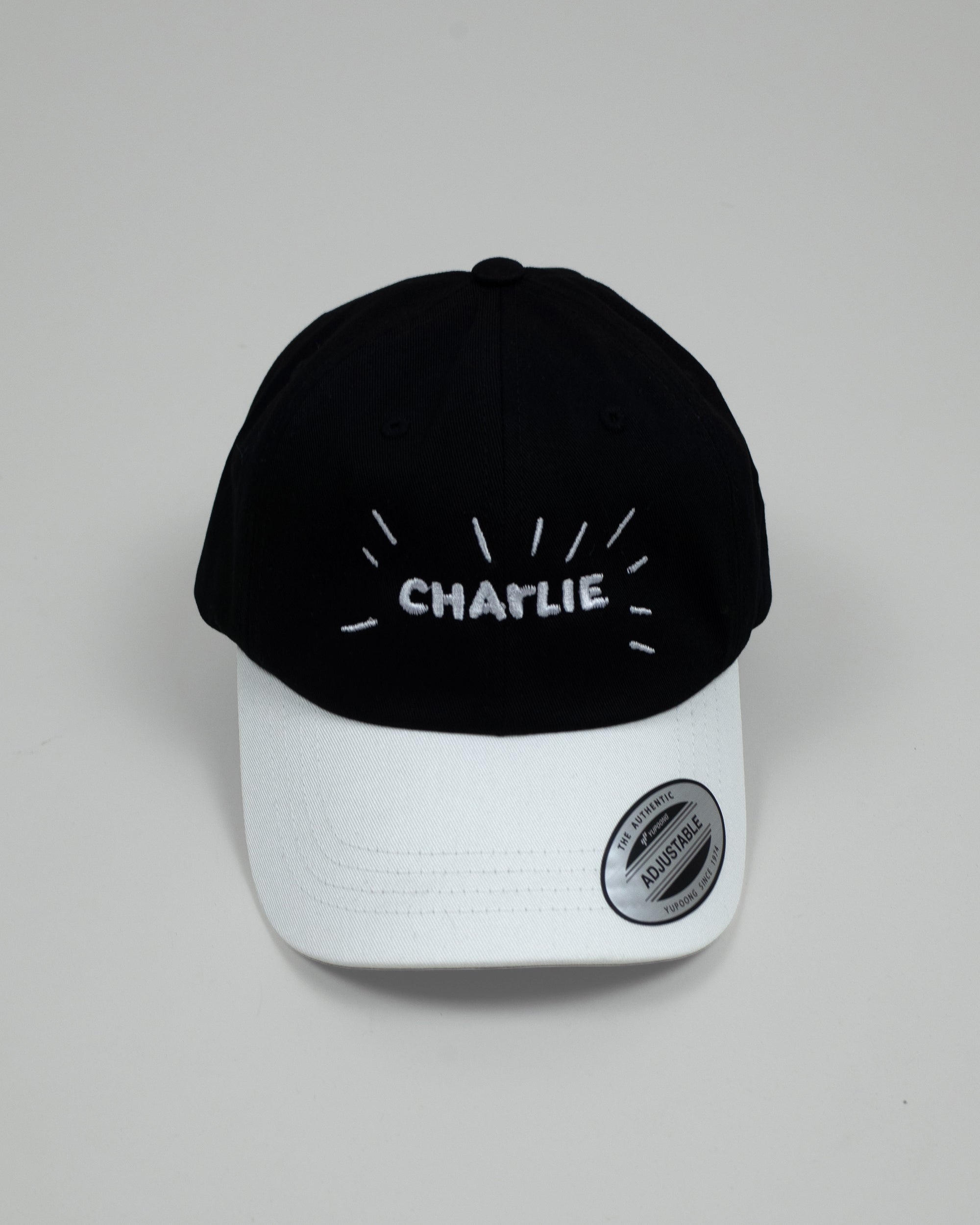 CHARLIE LOGO CAP BLACK/WHITE