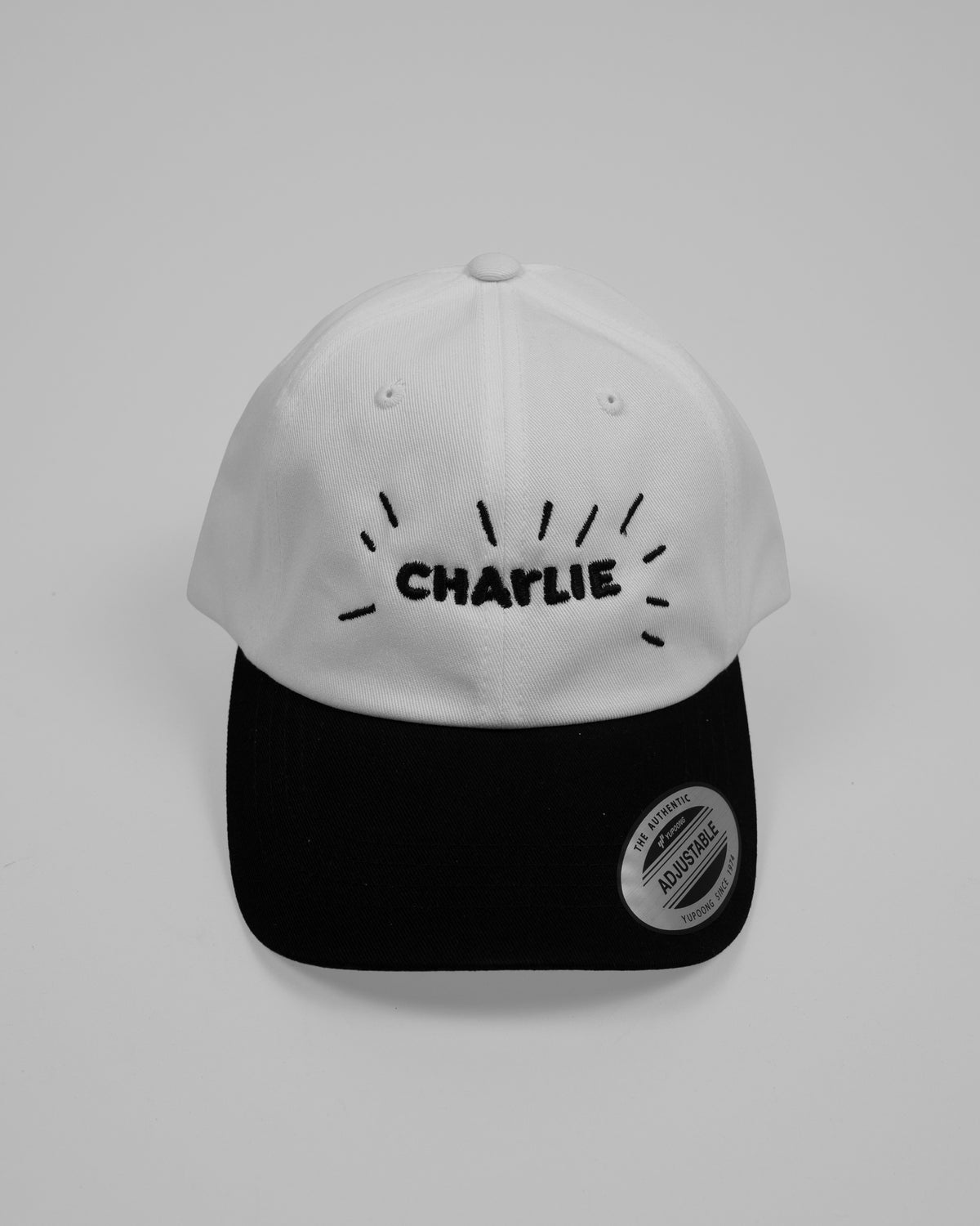 CHARLIE LOGO CAP WHITE/BLACK