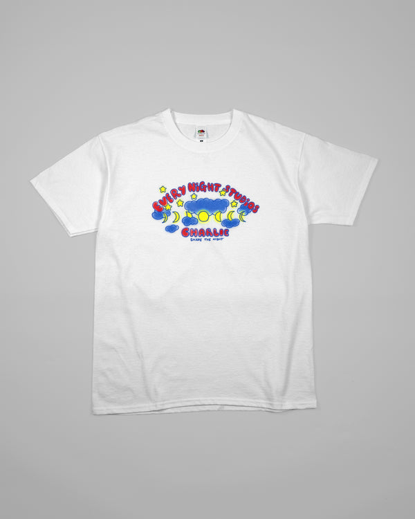 CHARLIE ENS SHARE THE NIGHT T-SHIRT WHITE