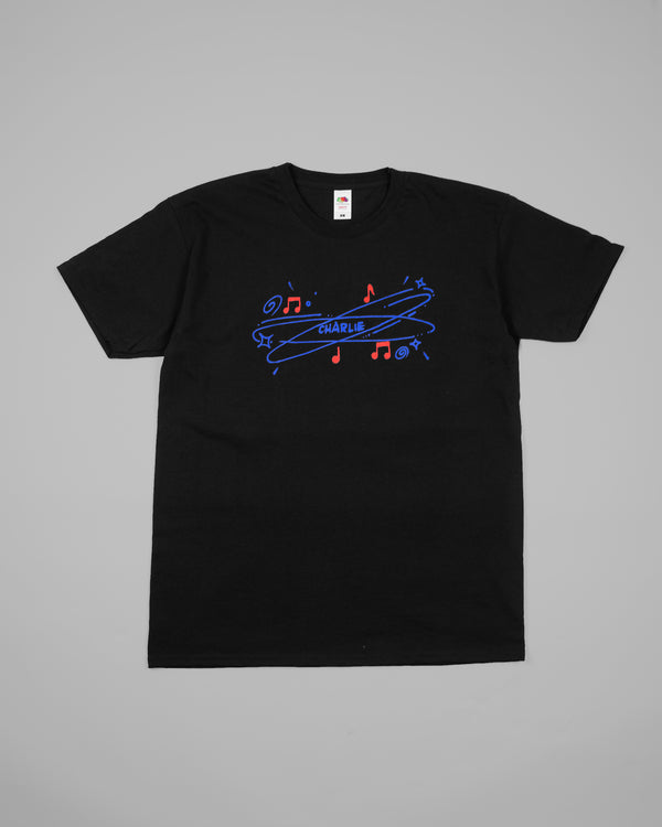 CHARLIE EXPLOSION T-SHIRT BLACK