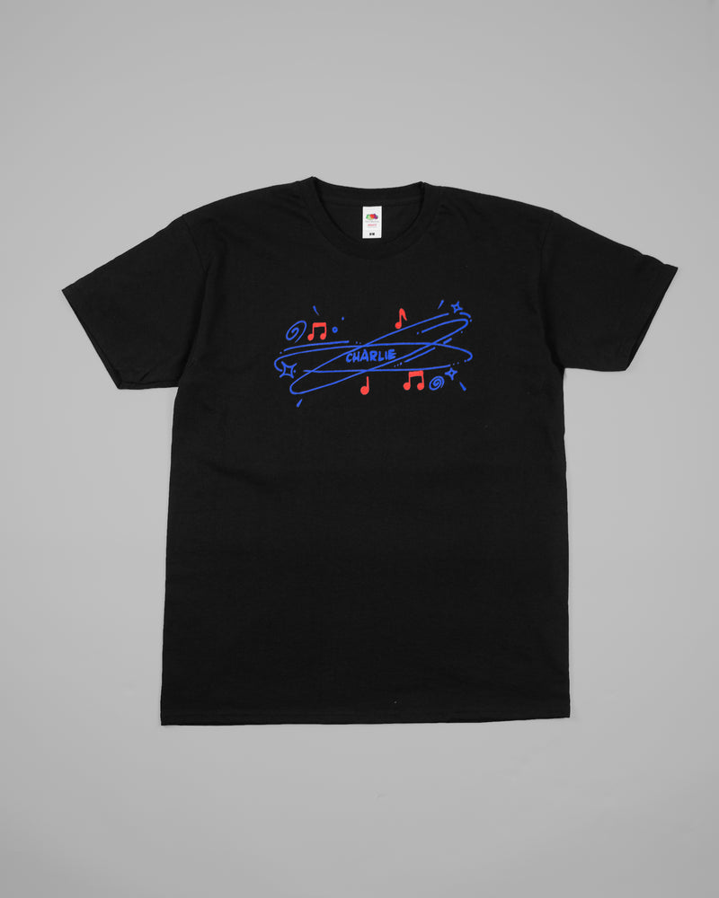 CHARLIE EXPLOSION T-SHIRT BLACK