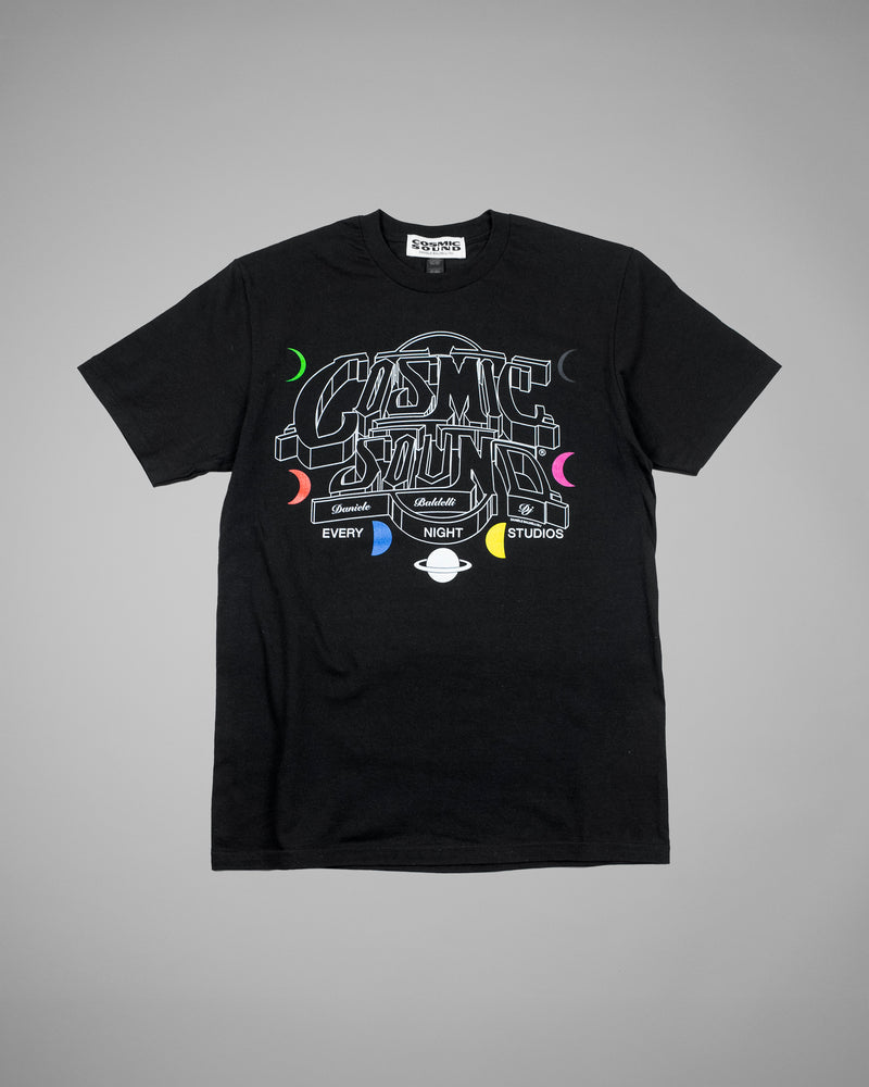 COSMIC SOUND ENS T-SHIRT BLACK