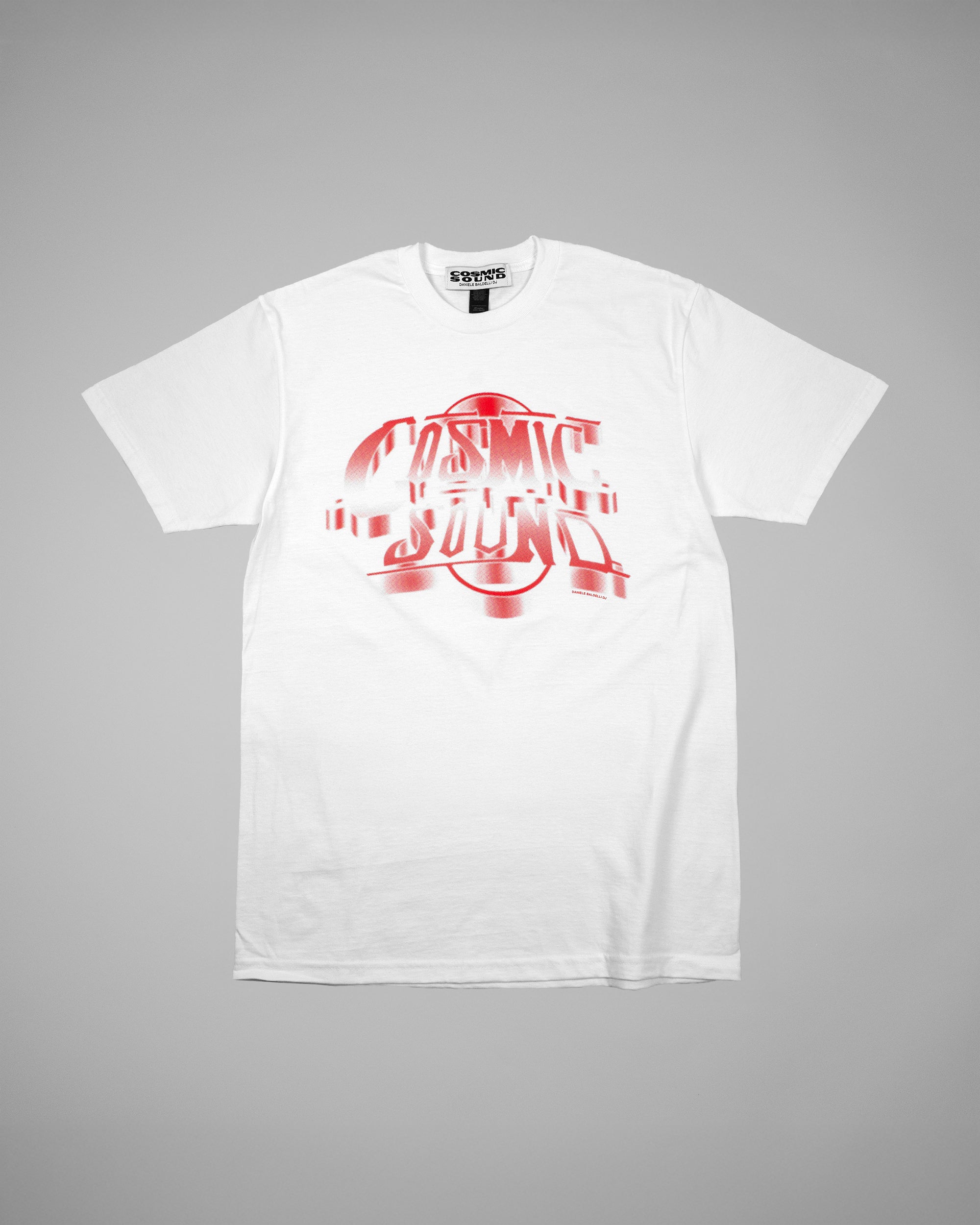 COSMIC SOUND HALFTONE T-SHIRT WHITE