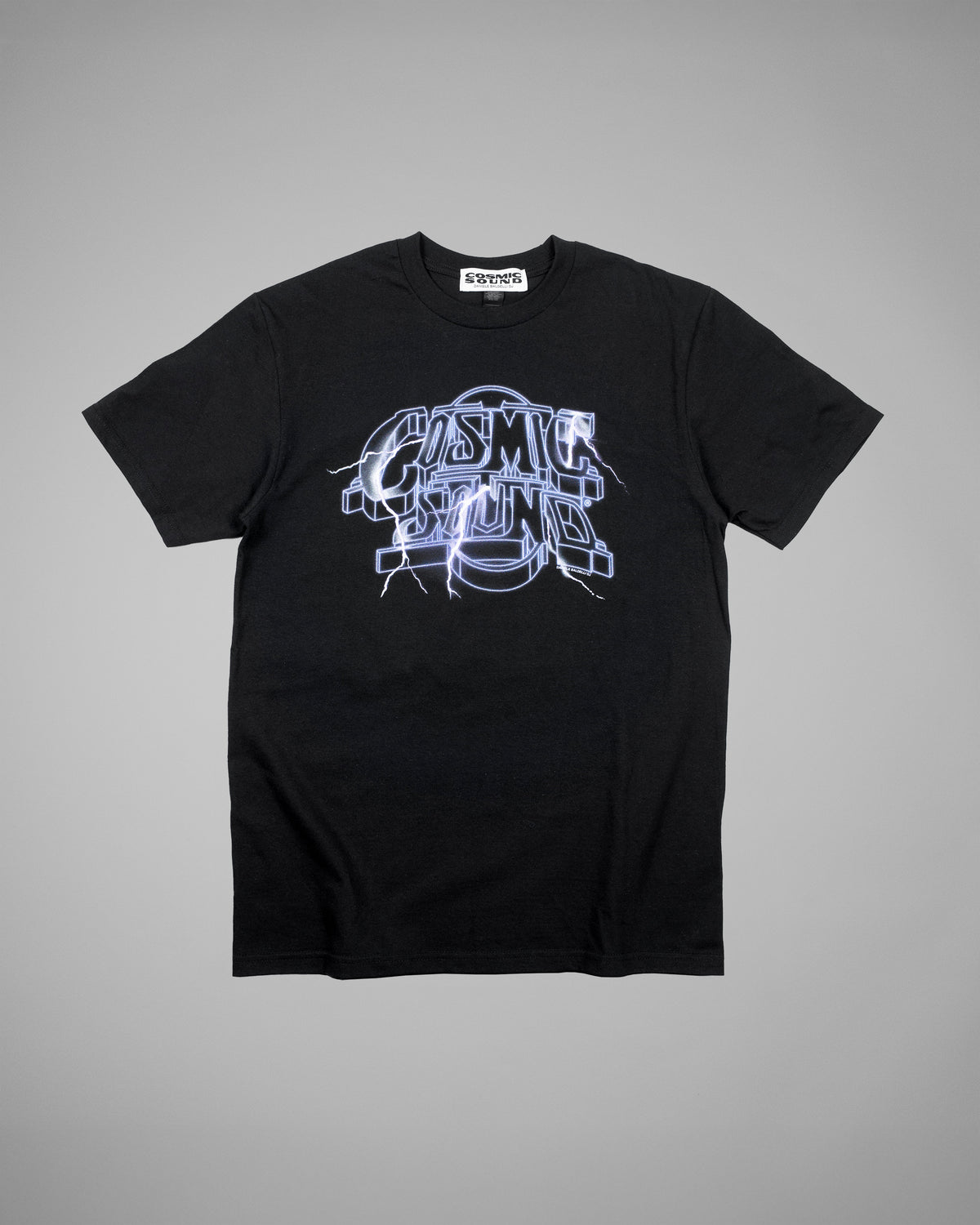 COSMIC SOUND LIGHTNING T-SHIRT BLACK