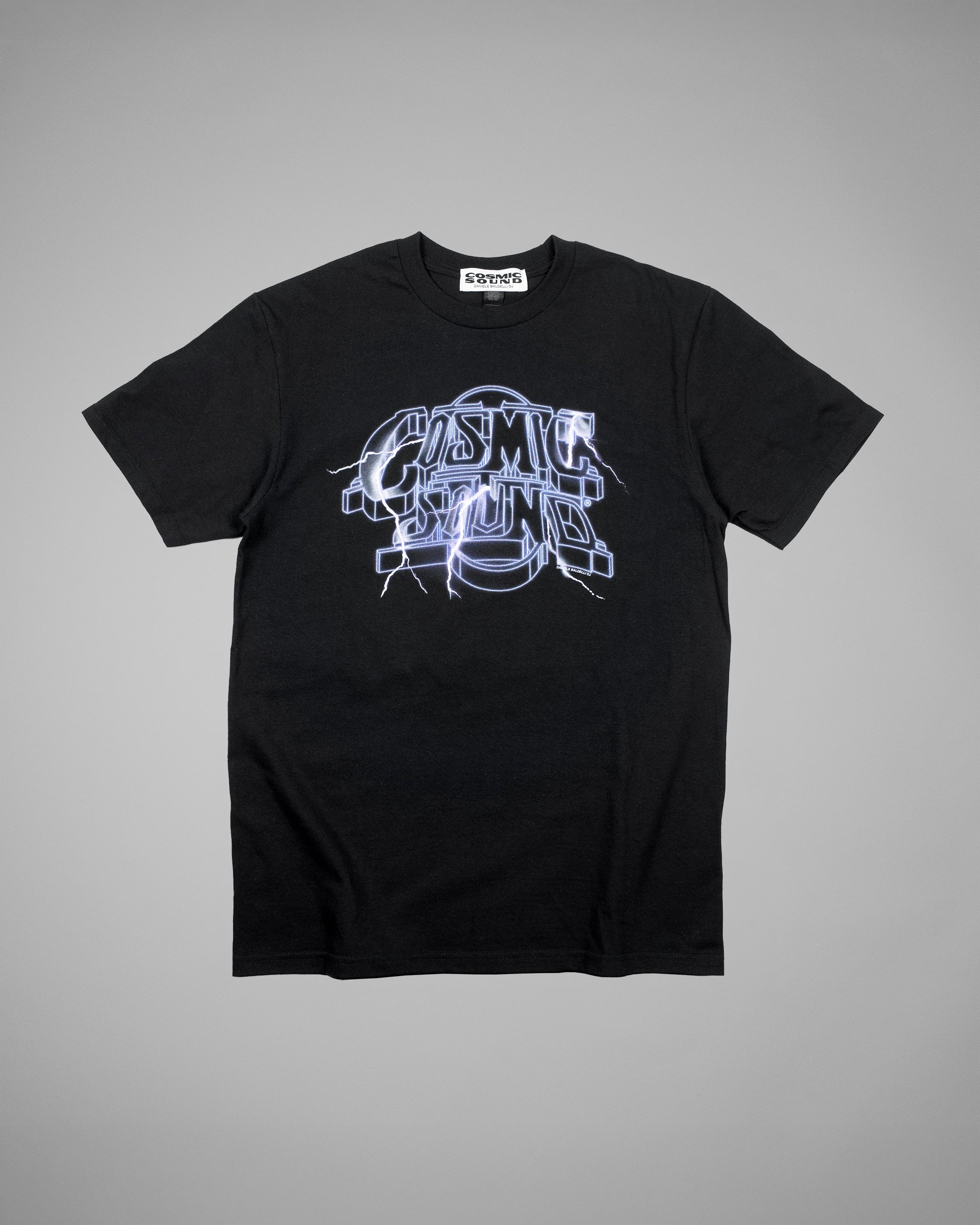 COSMIC SOUND LIGHTNING T-SHIRT BLACK