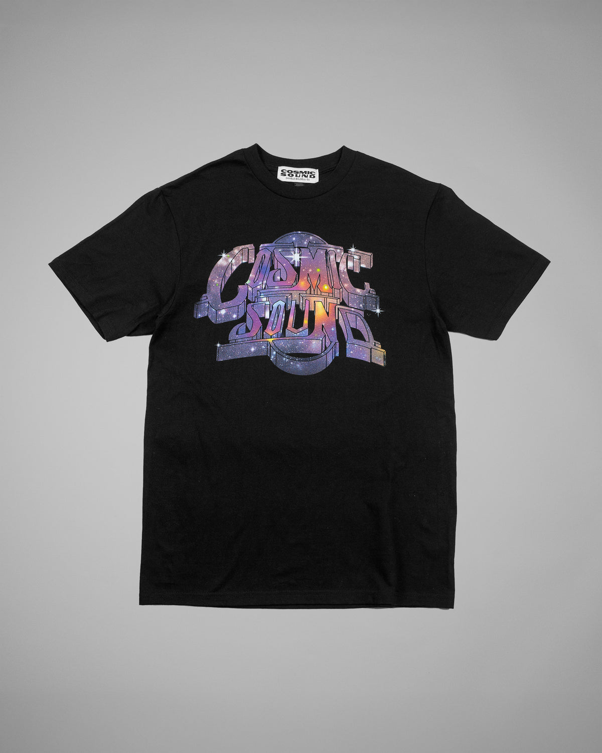 COSMIC SOUND NEBULA T-SHIRT BLACK