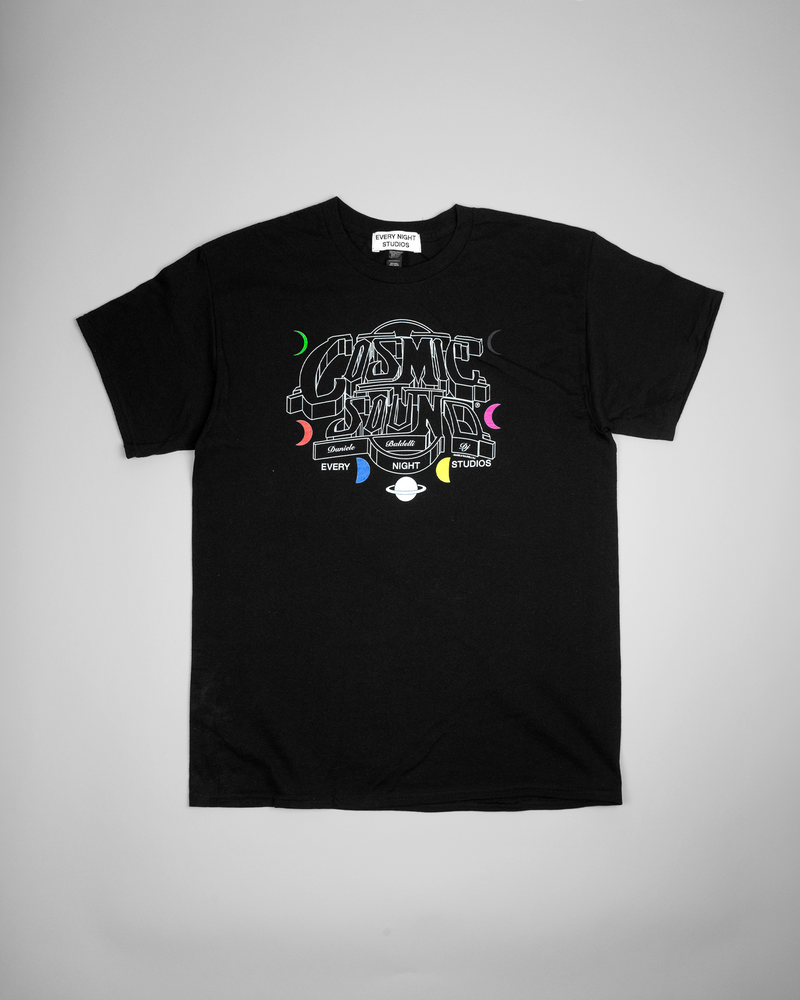 COSMIC SOUND T-SHIRT BLACK