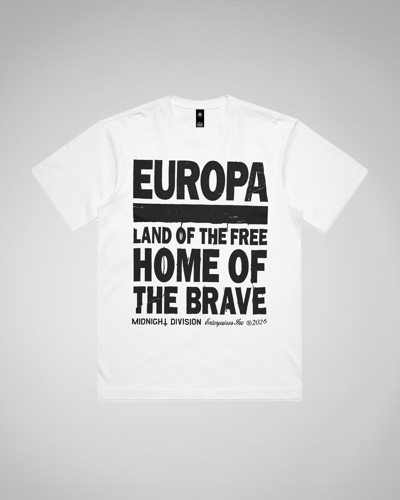MIDNIGHT DIVISION EUROPA T-SHIRT WHITE