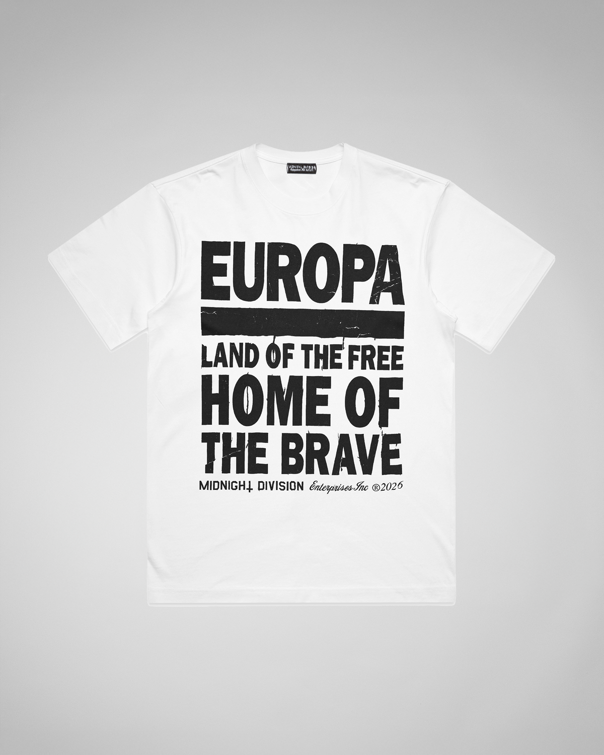 MIDNIGHT DIVISION EUROPA T-SHIRT WHITE