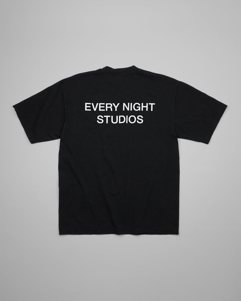 MOON LOGO T-SHIRT BLACK