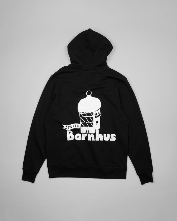STUDIO BARNHUS LOGO HOODIE BLACK