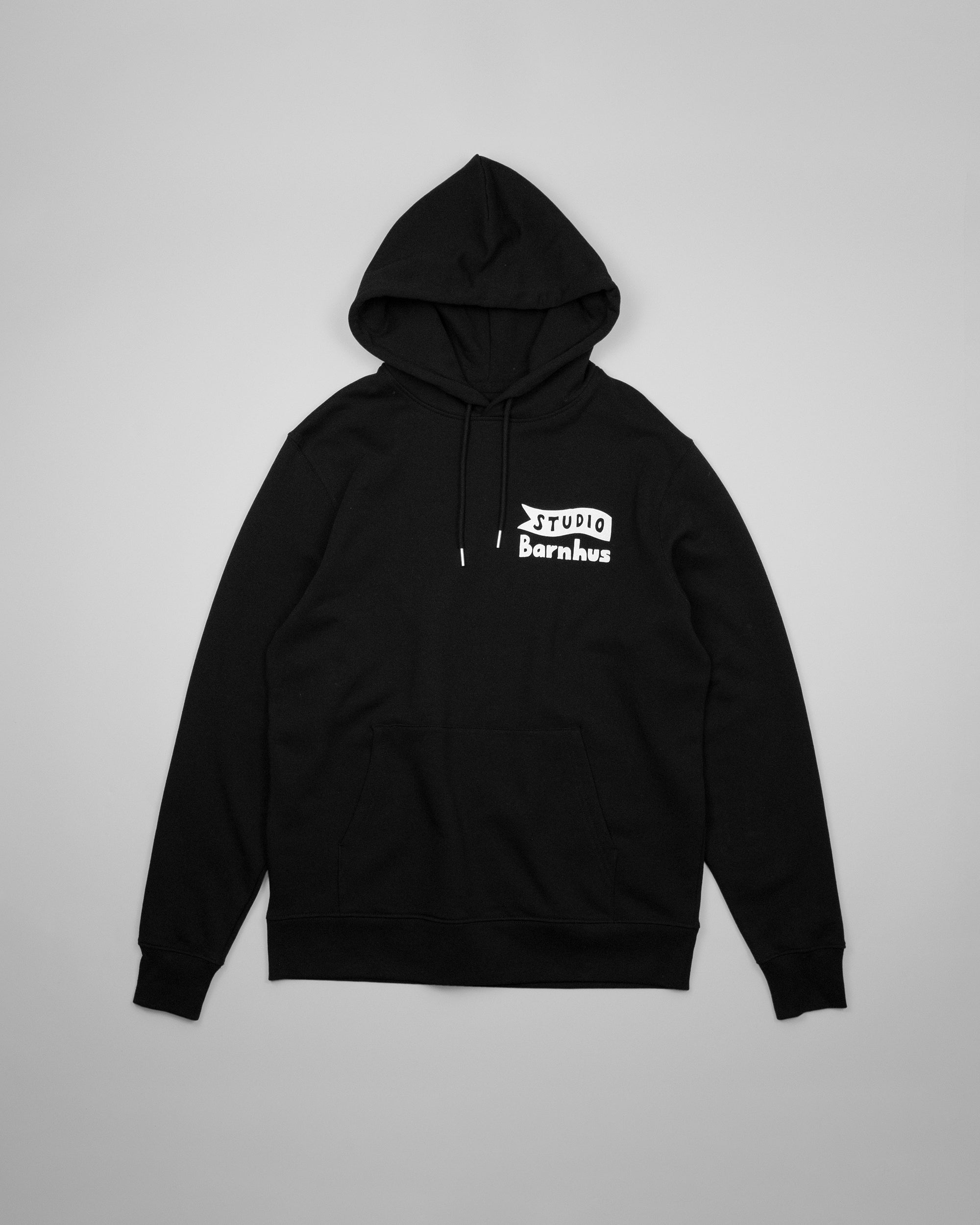 STUDIO BARNHUS LOGO HOODIE BLACK