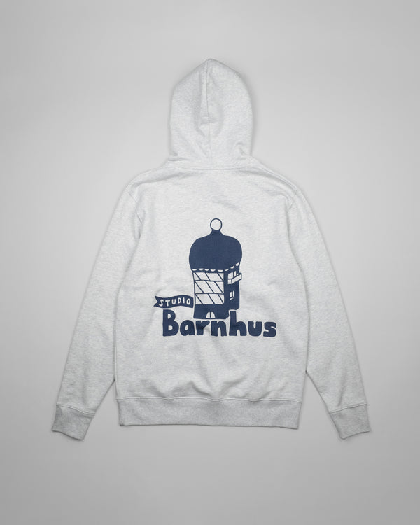 STUDIO BARNHUS LOGO HOODIE ASH