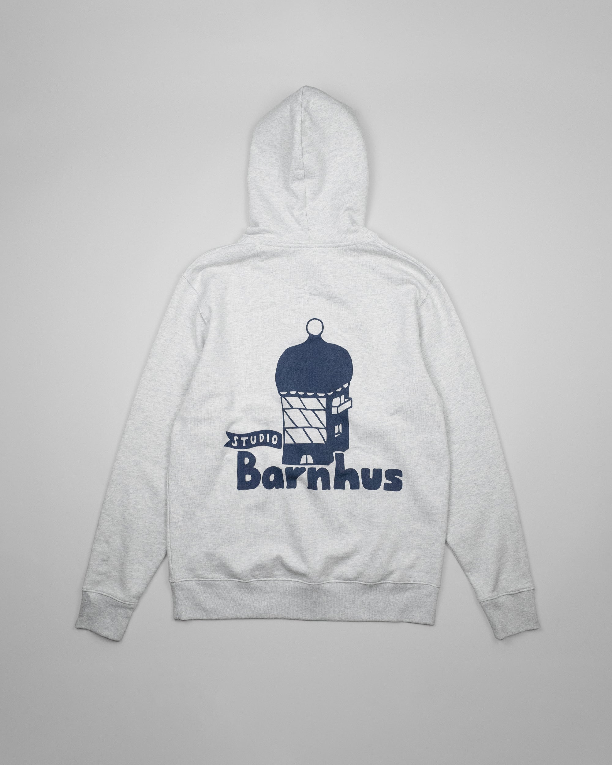 STUDIO BARNHUS LOGO HOODIE GRÅMELERAD