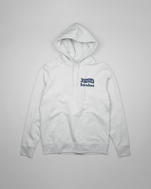 STUDIO BARNHUS LOGO HOODIE ASH