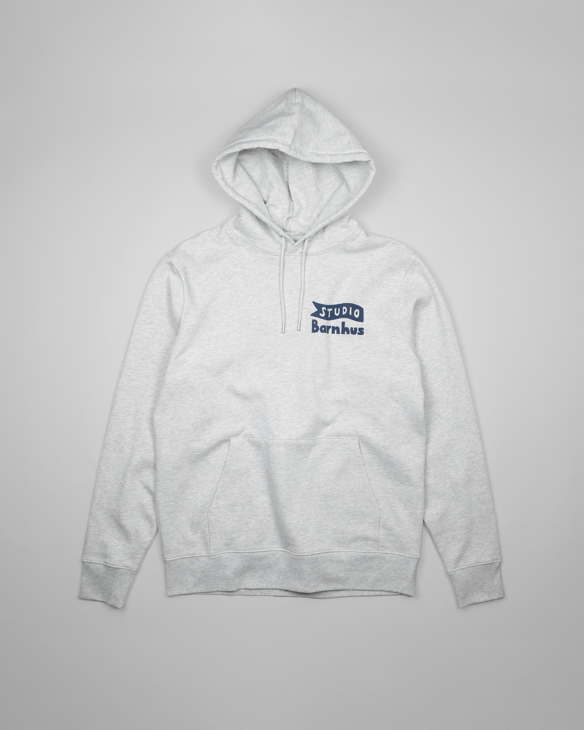 STUDIO BARNHUS LOGO HOODIE GRÅMELERAD